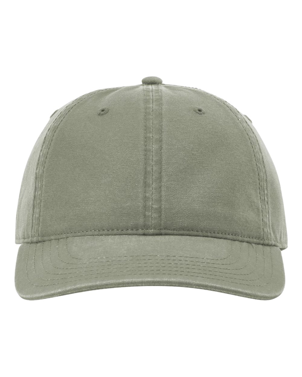 Front View of Olive Green Odell Cap - 324RE