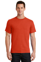 Front View of Orange Port & Co Essential Tee. PC61