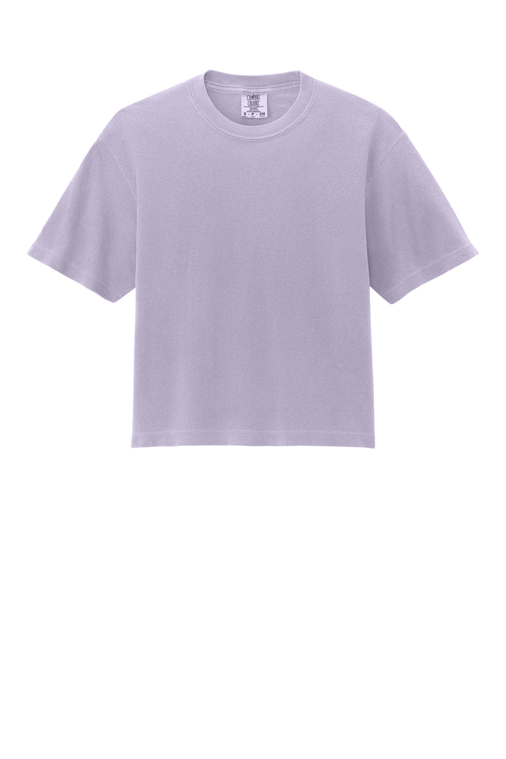 Front View of Orchid Comfort Colors Women's Heavyweight Boxy Tee 3023CL