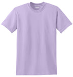 Front View of Orchid Gildan DryBlend 50 Cotton/50 Poly T-Shirt. 8000