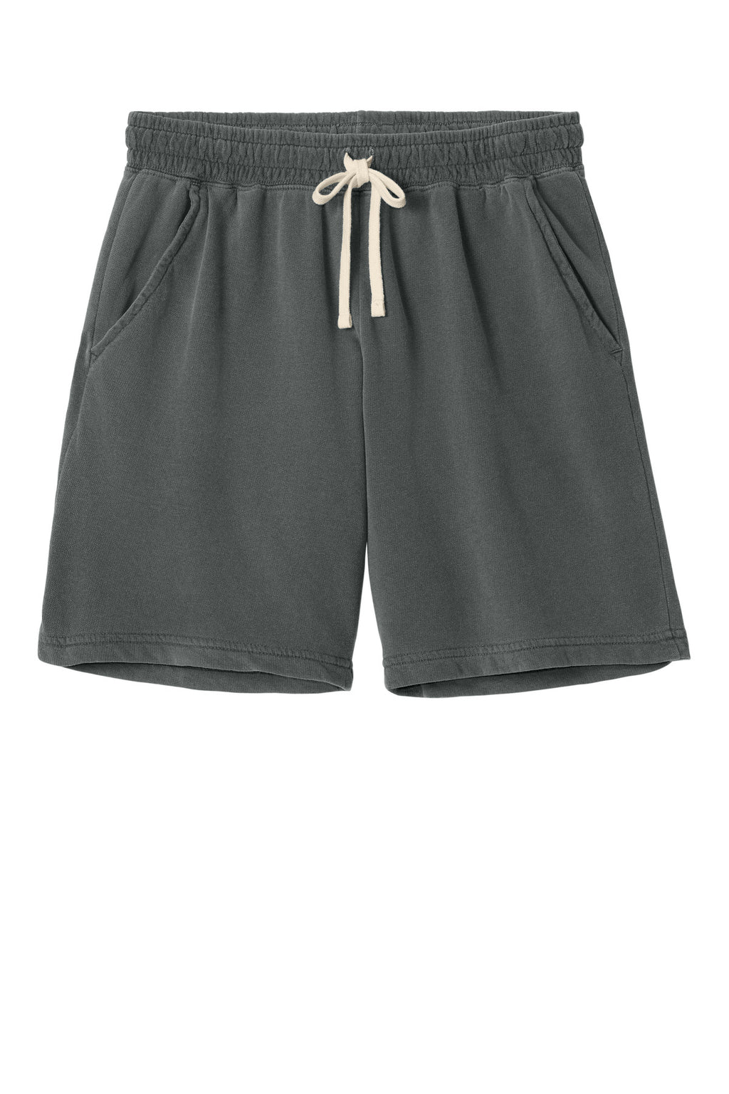 Front View of Pepper Comfort Colors Lightweight Sweatshort 1468