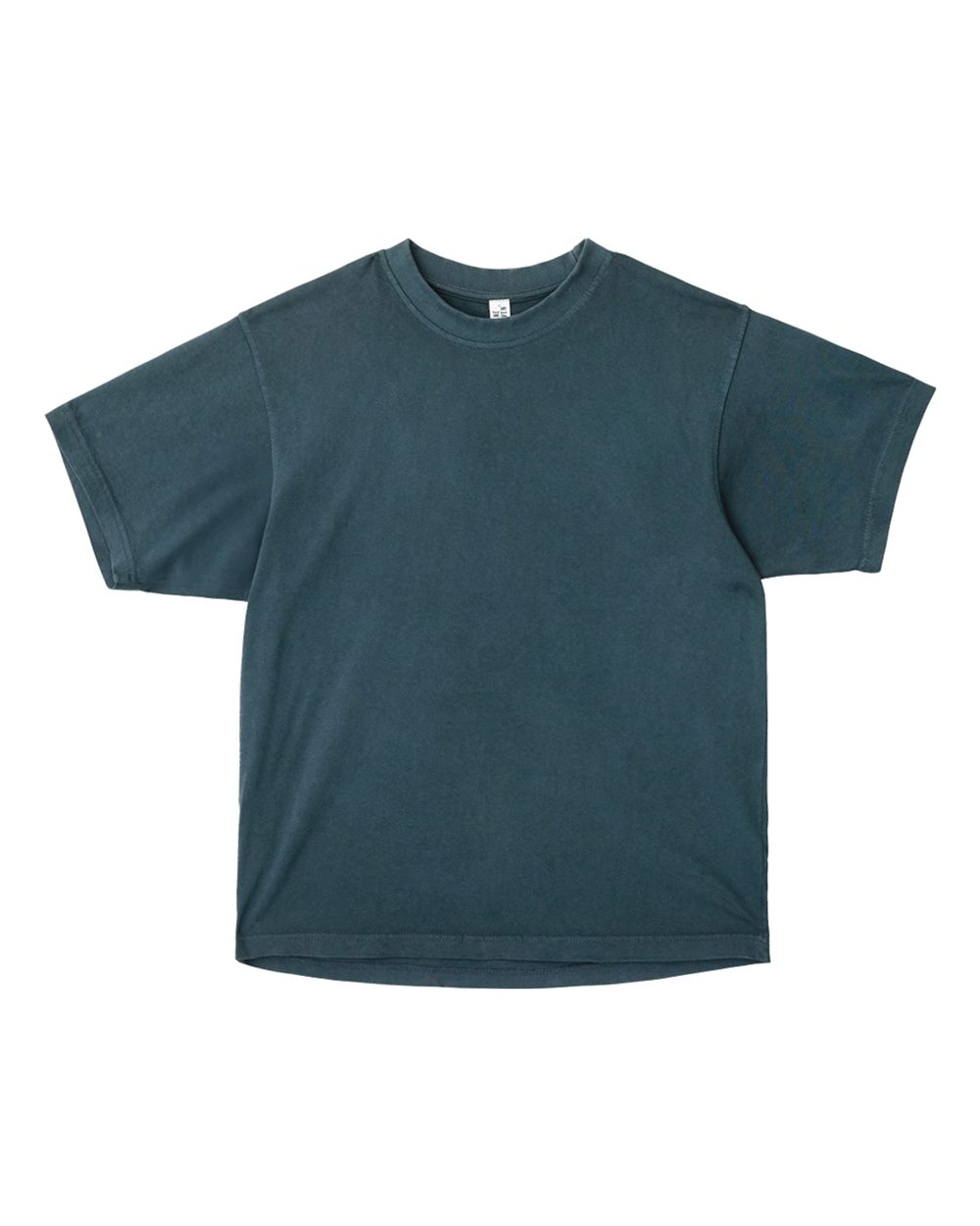 Front View of Pigment Midnight Navy Urban Heavyweight T-Shirt - LS16005