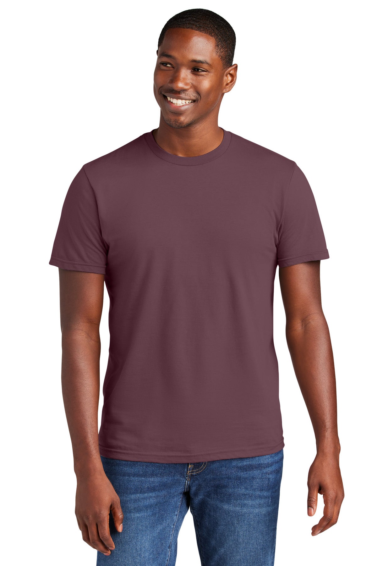 Front View of Plum District Very Important Tee . DT6000