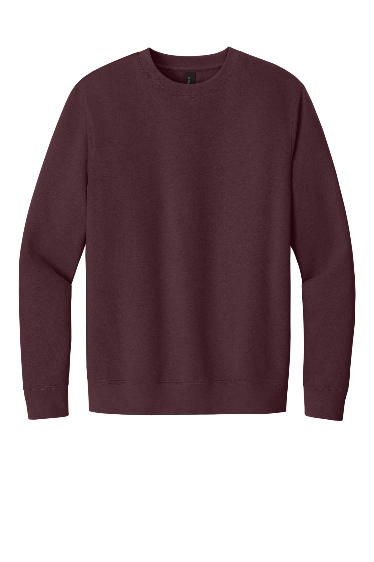 Front View of Plum District V.I.T. Fleece Crew DT6104