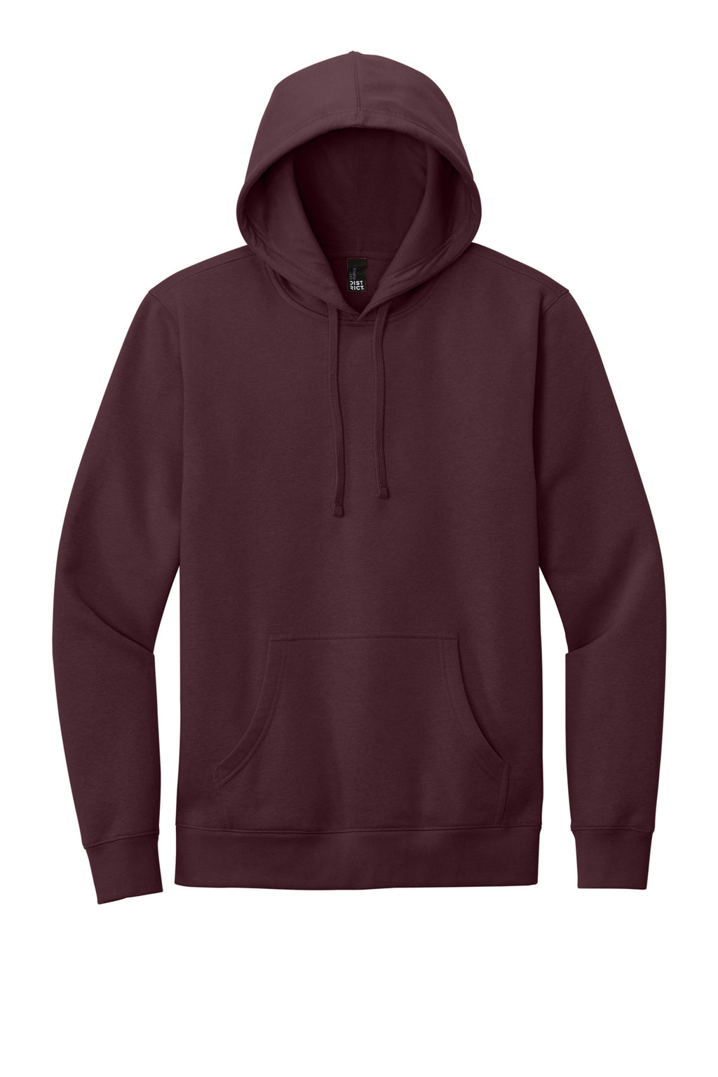 Front View of Plum District V.I.T. Fleece Hoodie DT6100
