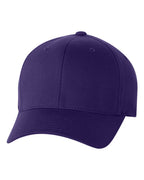 Front View of Purple Cotton Blend Cap - 6277