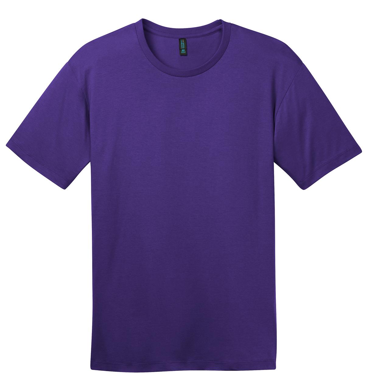 Front View of Purple District Perfect Weight Tee. DT104