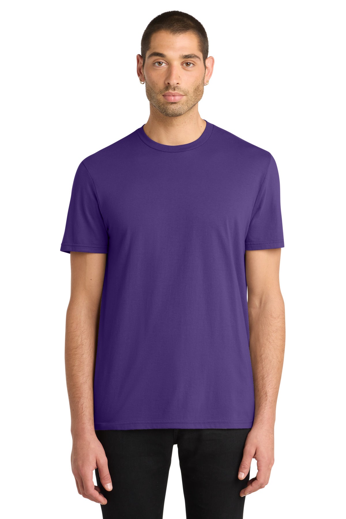Front View of Purple District Very Important Tee . DT6000