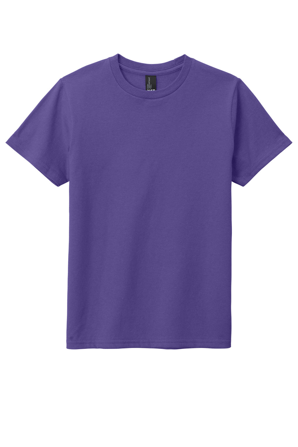 Front View of Purple District Youth Very Important Tee . DT6000Y