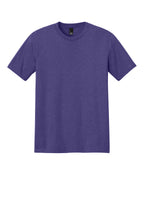 Front View of Purple Frost District Perfect Tri Tee. DM130