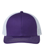 Front View of Purple/ White Everyday Trucker Cap - GB452E