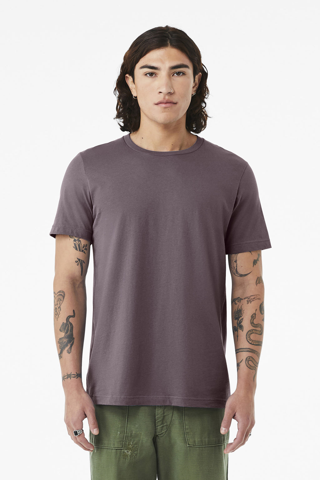 Front View of PurpleStrm BELLA+CANVAS Unisex Jersey Short Sleeve Tee. BC3001