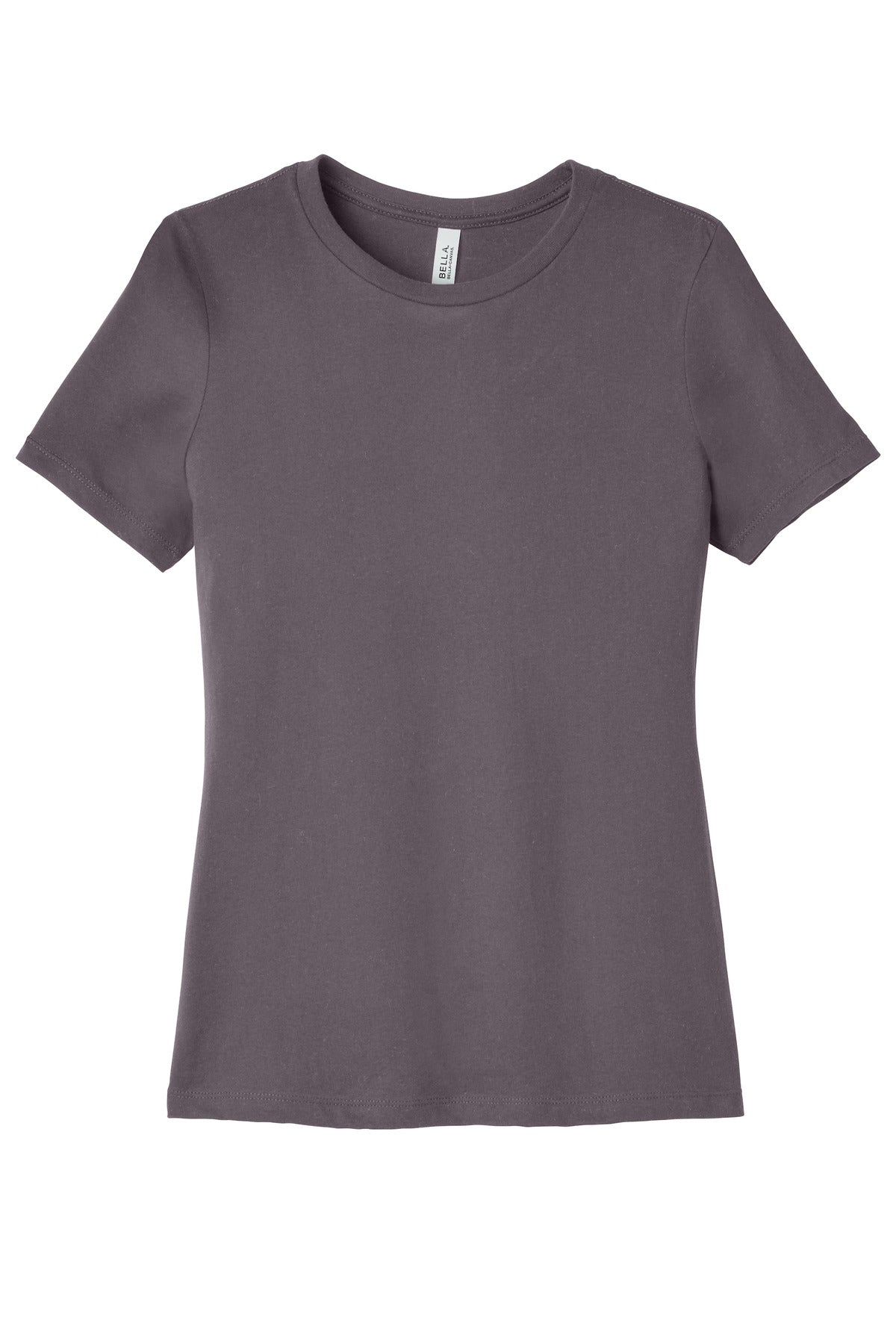 Front View of PurpleStrm BELLA+CANVAS Women's Relaxed Jersey Short Sleeve Tee. BC6400