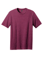 Front View of Raspberry Flck District Perfect Blend CVC Tee. DM108