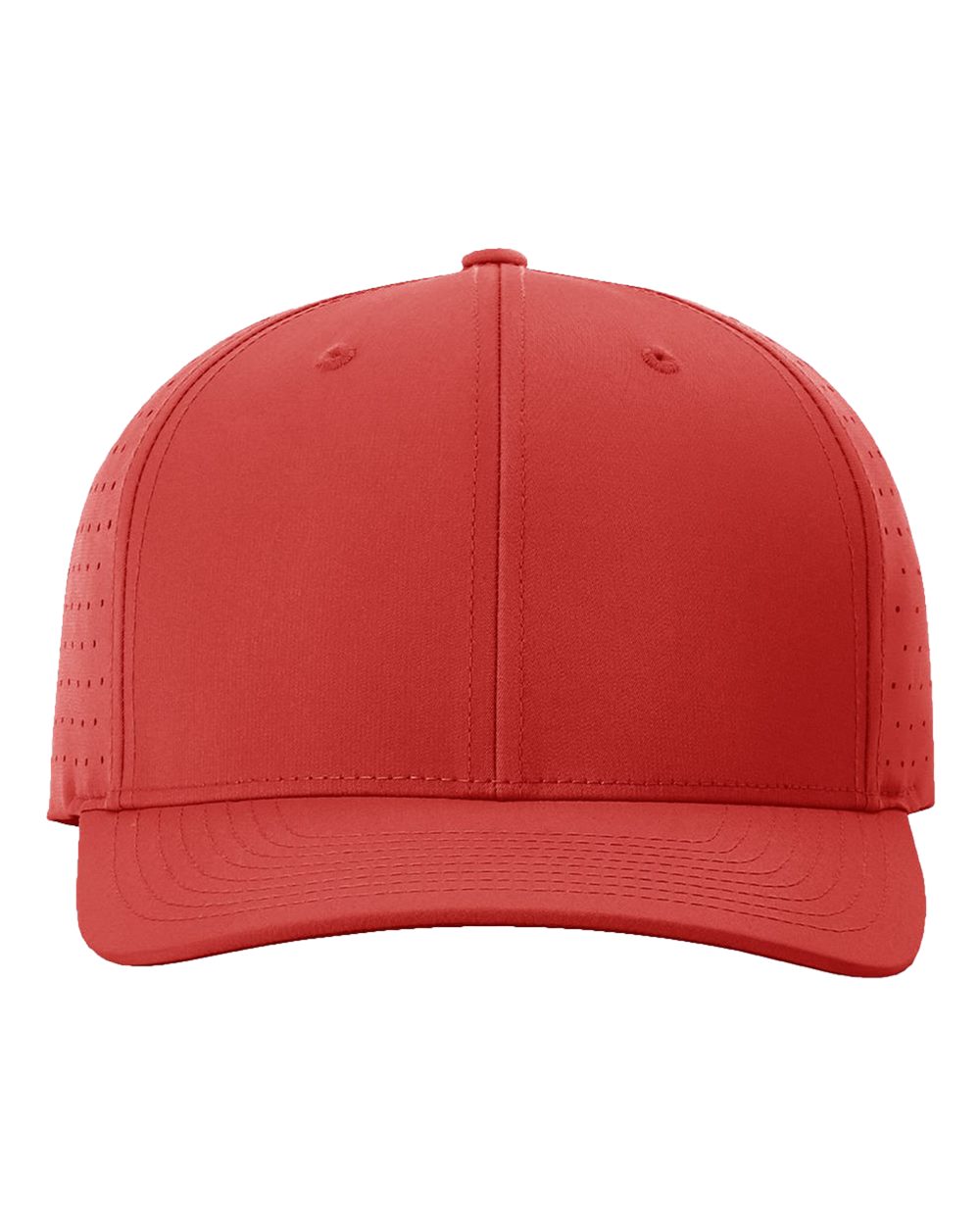 Front View of Red Laser Perf R-Flex Cap - 632