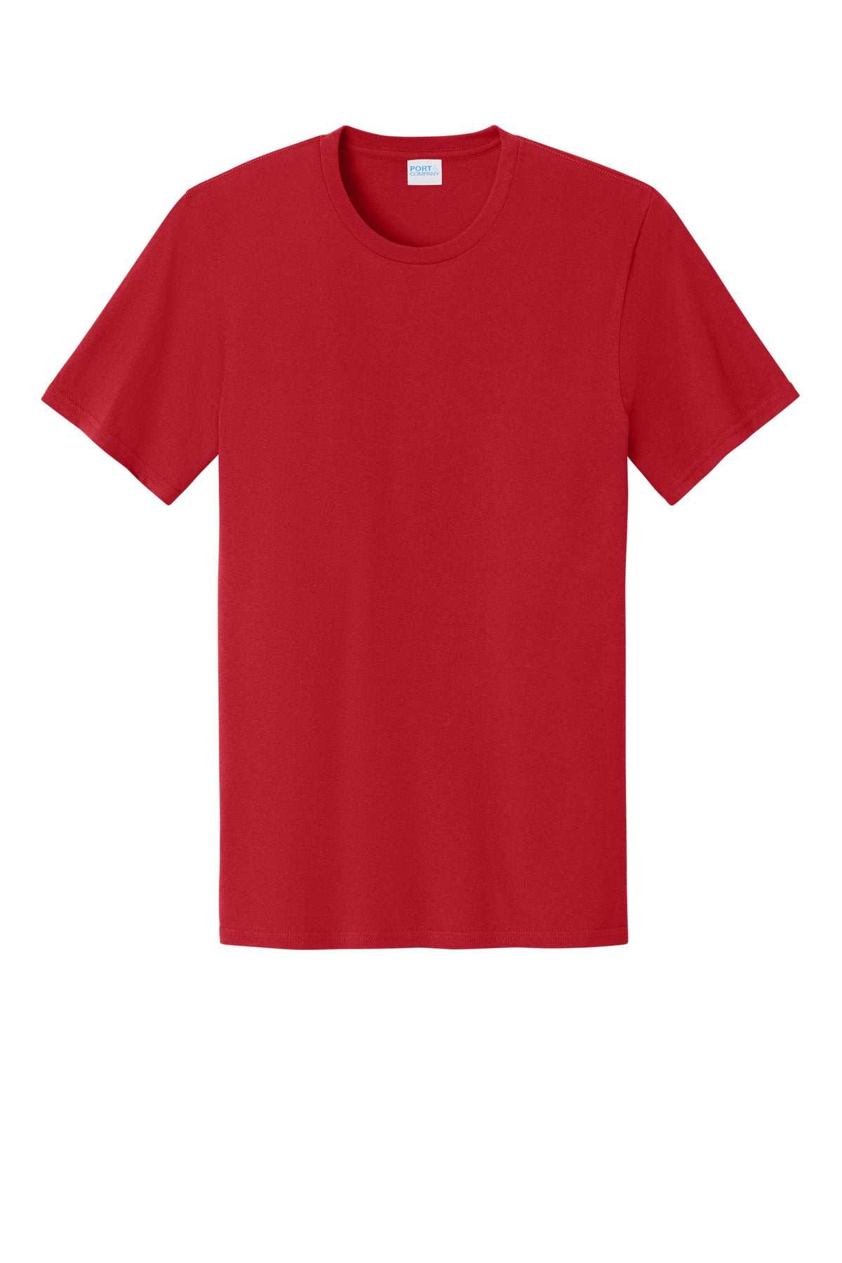 Front View of Red Port & Co Easy Cotton Tee PC43