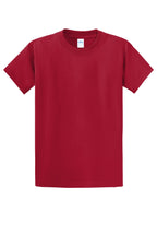 Front View of Red Port & Co Essential Tee. PC61