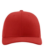 Front View of Red Snapback Trucker Cap - 112