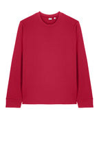 Front View of Red Stanley/Stella Unisex Creator 2.0 Long Sleeve Tee SXU022