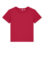 Front View of Red Stanley/Stella Women's Stella Serena Scoop Neck Tee SXW008