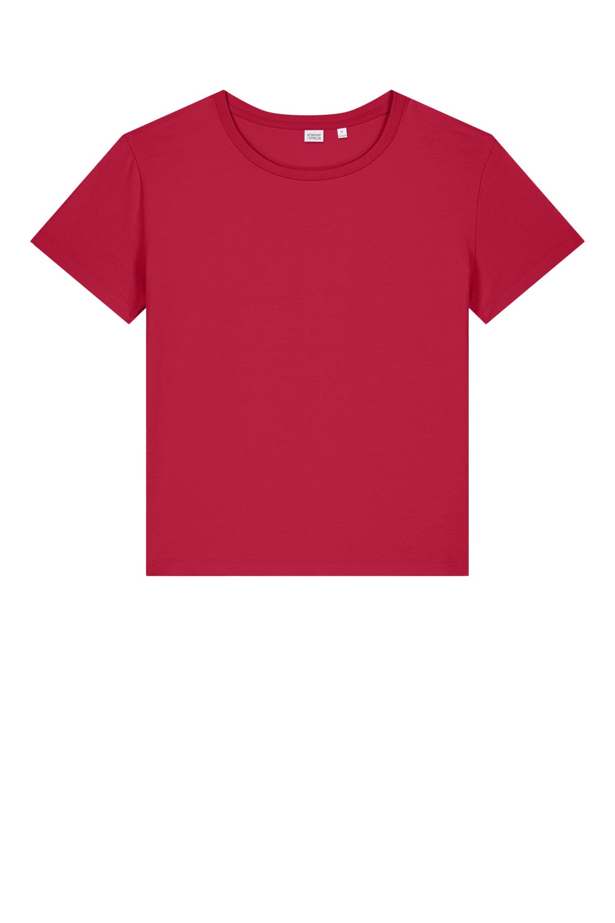 Front View of Red Stanley/Stella Women's Stella Serena Scoop Neck Tee SXW008