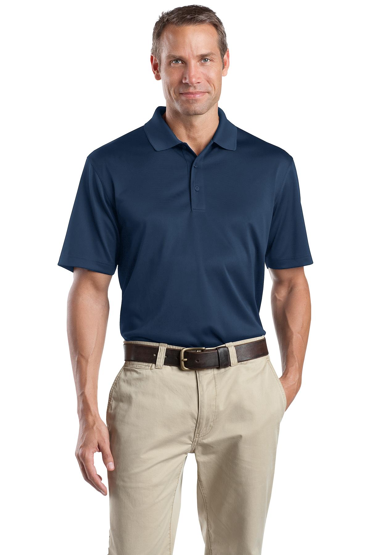 Front View of Regatta Blue CornerStone - Select Snag-Proof Polo. CS412