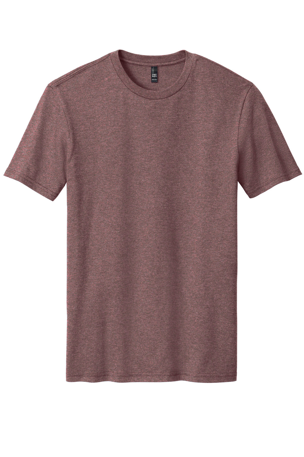 Front View of Rose Fleck District Perfect Blend CVC Tee. DM108