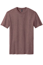 Front View of Rose Fleck District Perfect Blend CVC Tee. DM108
