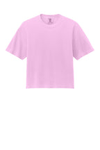Front View of RoseQuartz Comfort Colors Women's Heavyweight Boxy Tee 3023CL