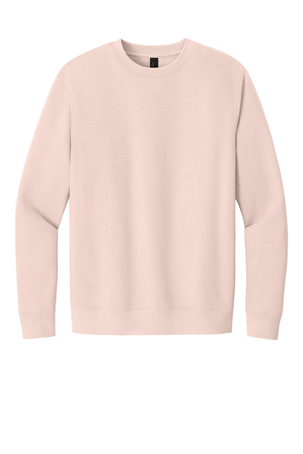 Front View of Rosewater Pink District V.I.T. Fleece Crew DT6104