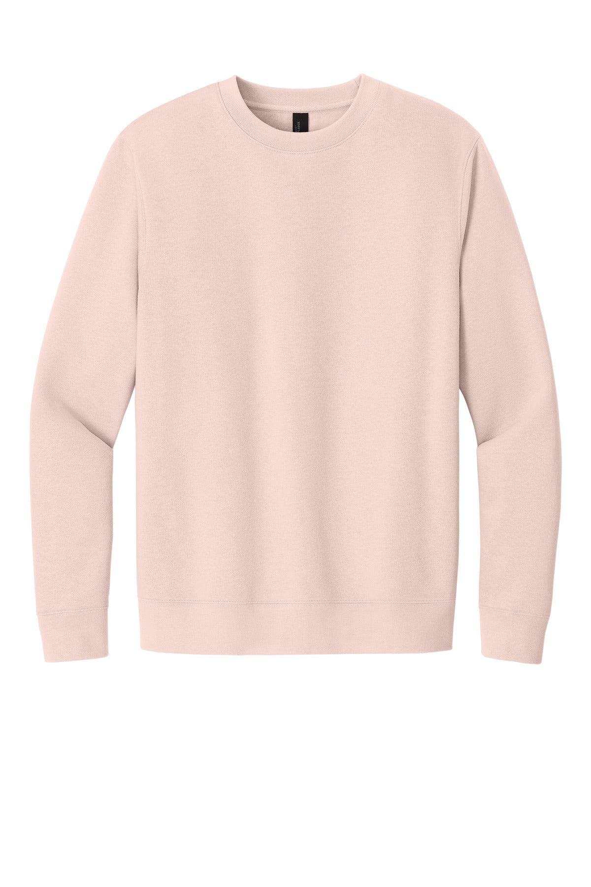 Front View of Rosewater Pink District V.I.T. Fleece Crew DT6104