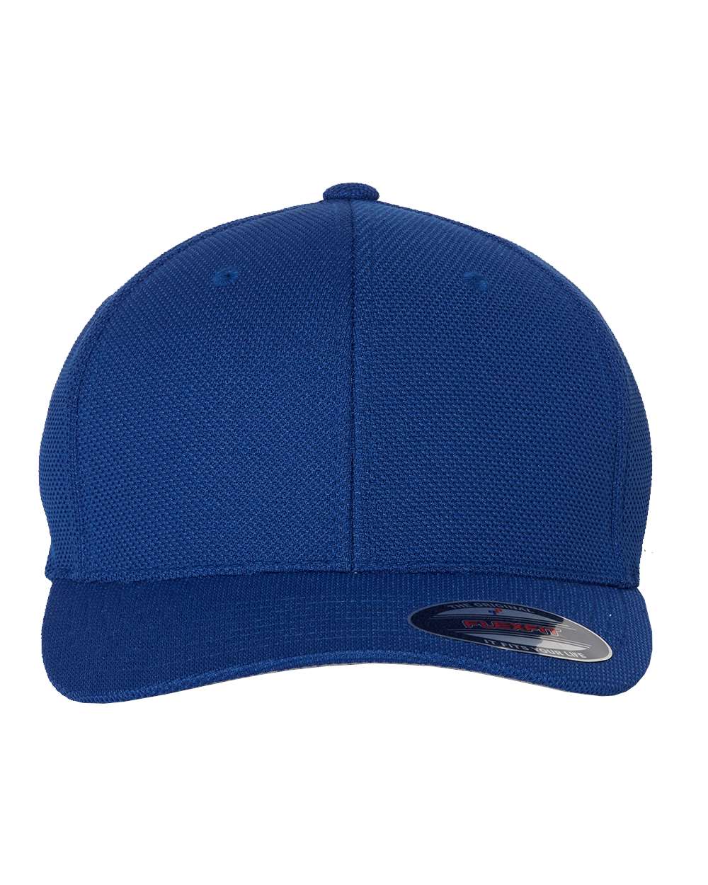 Front View of Royal Blue Cool & Dry Piqué Mesh Cap - 6577CD
