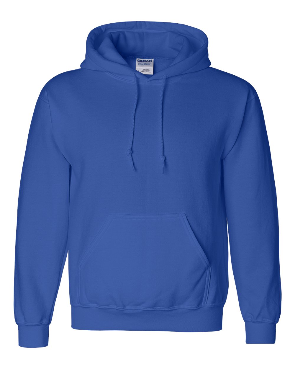 Front View of Royal DryBlend® Hooded Sweatshirt - 12500
