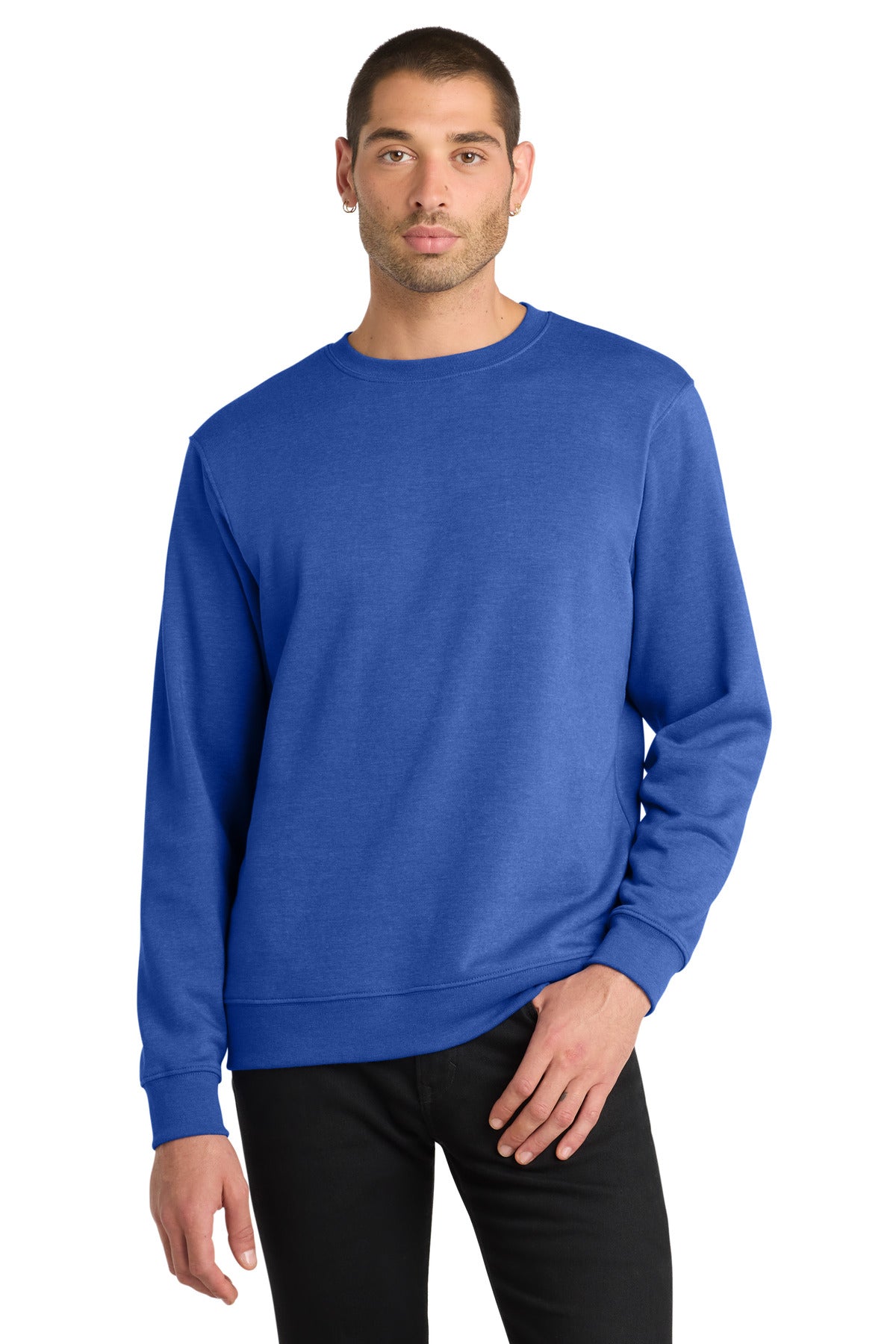 Front View of Royal Frost District V.I.T. Fleece Crew DT6104