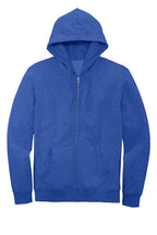 Front View of Royal Frost District V.I.T. Fleece Full-Zip Hoodie DT6102
