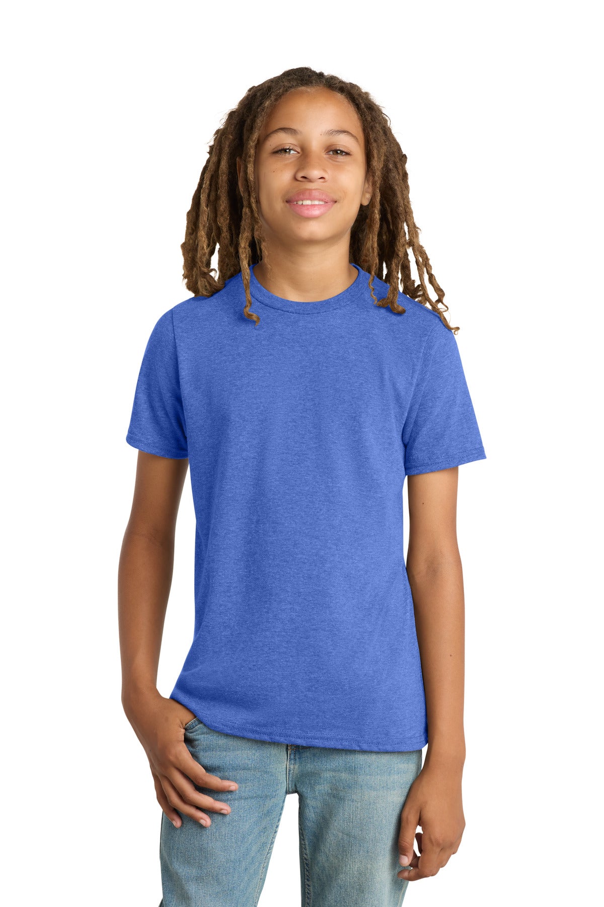 Front View of Royal Frost District Youth Very Important Tee . DT6000Y