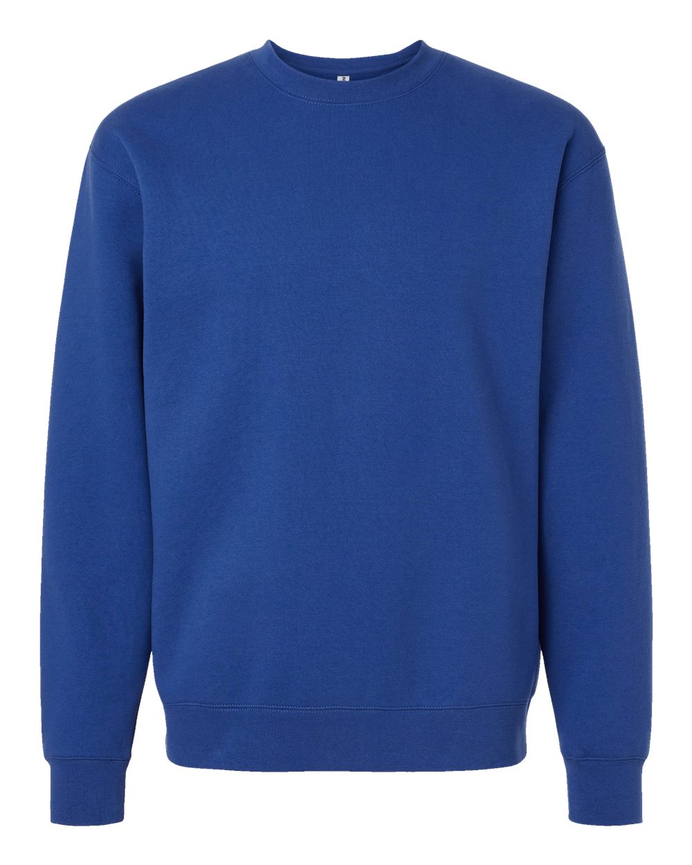 Front View of Royal Heavyweight Crewneck Sweatshirt - IND3000