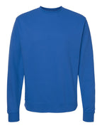 Front View of Royal Midweight Crewneck Sweatshirt - SS3000