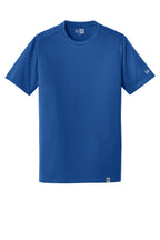 Front View of Royal New Era Heritage Blend Crew Tee. NEA100