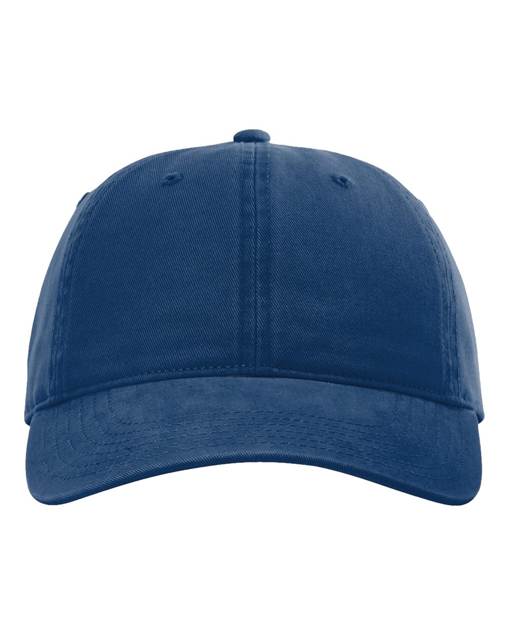 Front View of Royal Peach Twill Dad Hat - 326