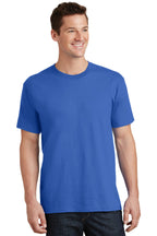 Front View of Royal Port & Co Core Cotton Tee. PC54