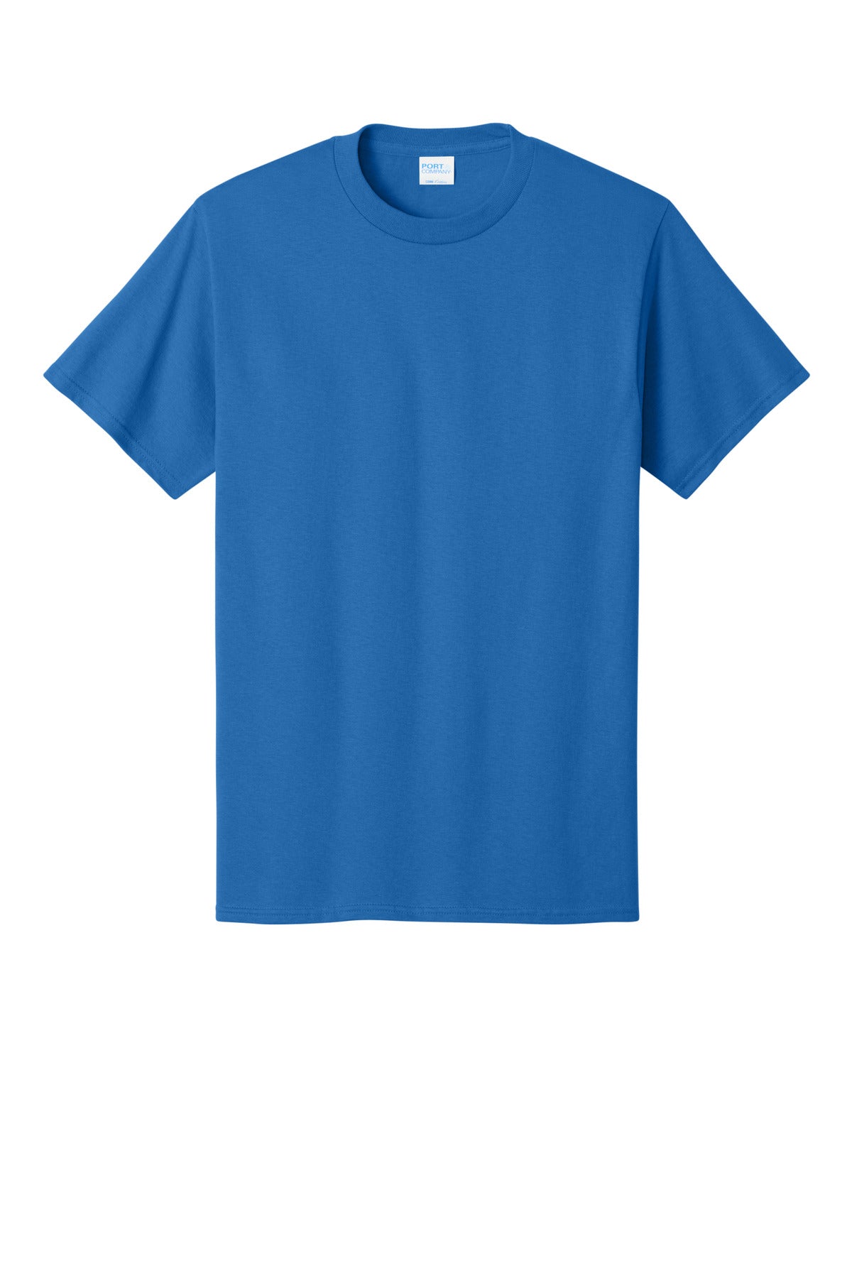 Front View of Royal Port & Co Core Cotton Tee. PC54