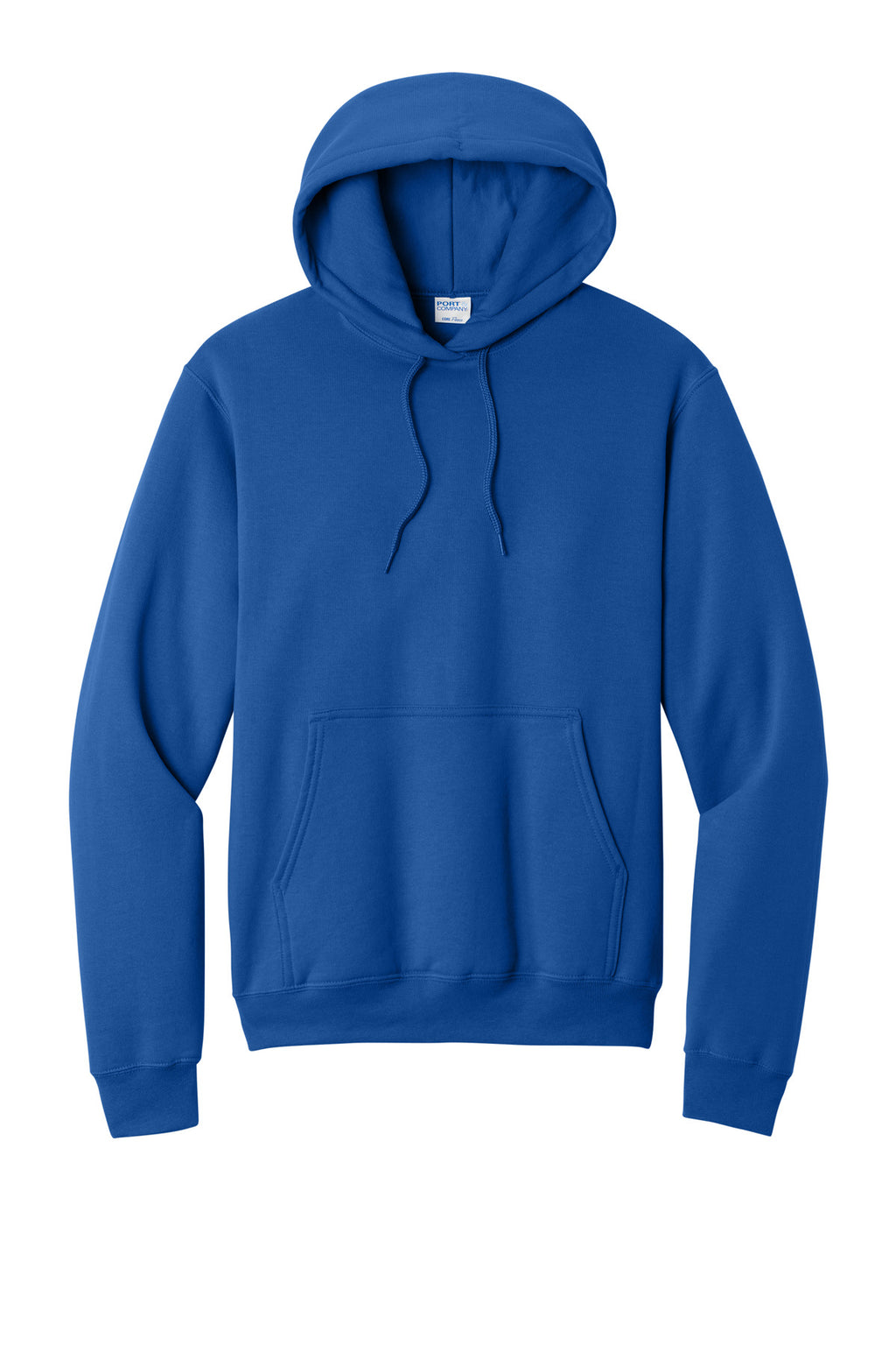 Front View of Royal Port & Co Core Fleece Pullover Hooded Sweatshirt. PC78H