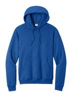 Front View of Royal Port & Co Core Fleece Pullover Hooded Sweatshirt. PC78H