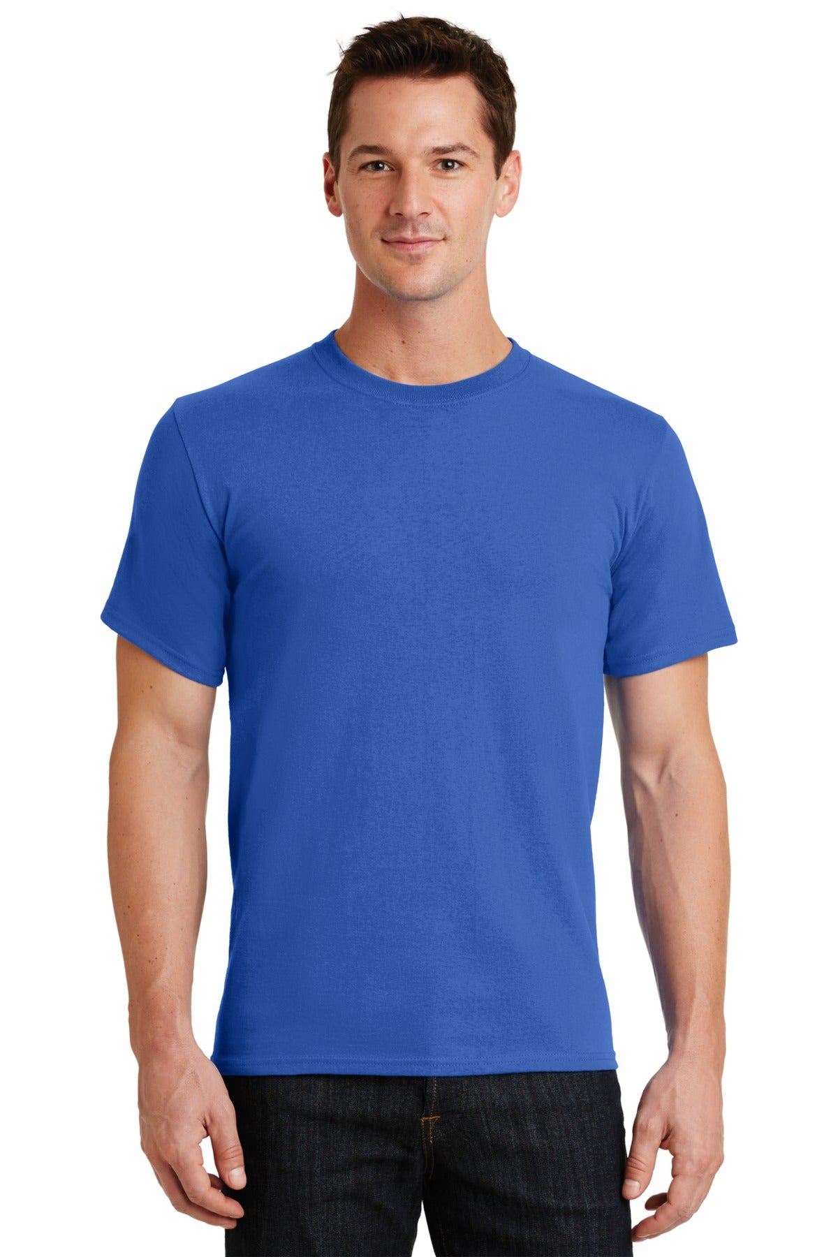 Front View of Royal Port & Co Essential Tee. PC61