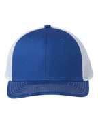Front View of Royal/ White Everyday Trucker Cap - GB452E