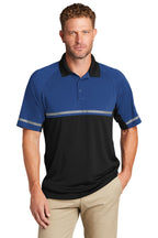 Front View of Royal/Black CornerStone Select Lightweight Snag-Proof Enhanced Visibility Polo CS423
