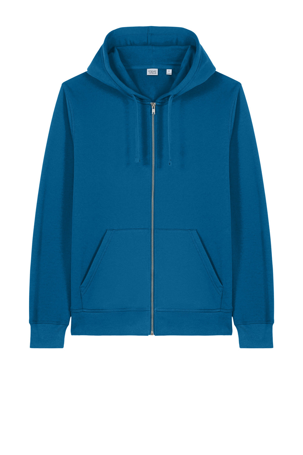 Front View of RoyalBlue Stanley/Stella Unisex Mixer Full-Zip Hooded Sweatshirt SXU011