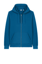 Front View of RoyalBlue Stanley/Stella Unisex Mixer Full-Zip Hooded Sweatshirt SXU011