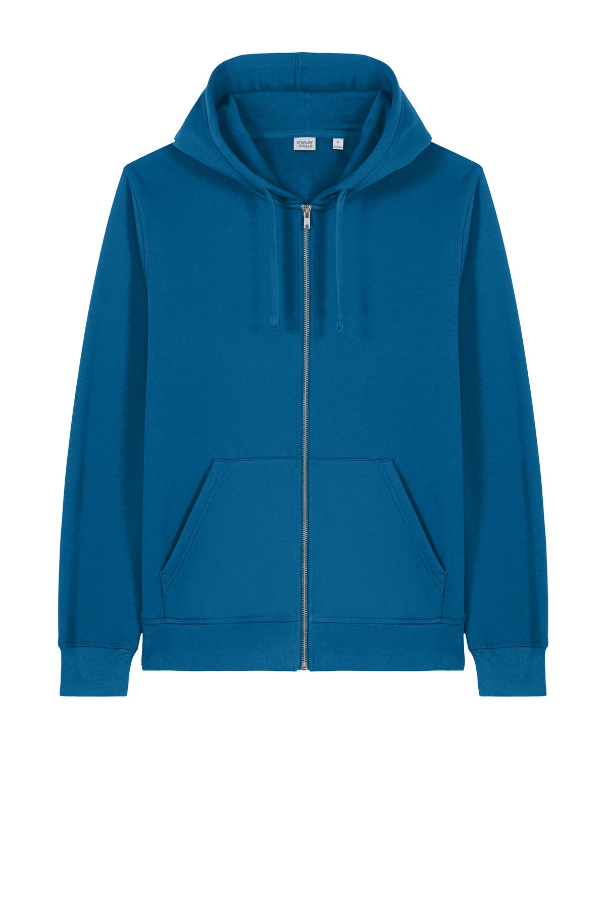 Front View of RoyalBlue Stanley/Stella Unisex Mixer Full-Zip Hooded Sweatshirt SXU011